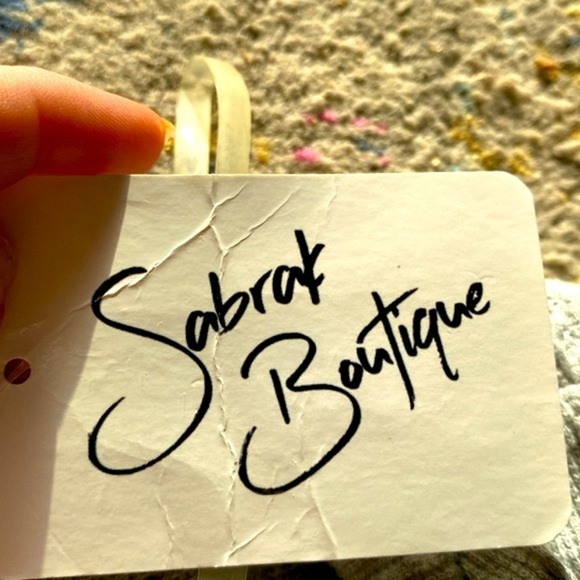 SABRAT BOUTIQUE GRAY KNIT TEXTURED JUMPSUIT  DRAWSTRING WAIST BRAND NEW … - Picture 11 of 12